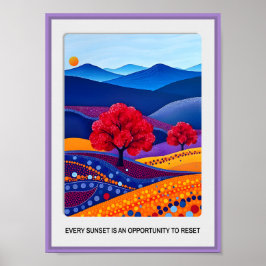 Japans Abstract Landschap Poster