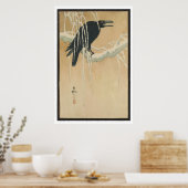 Japans Afbeelding van de Kunst van Zwarte Crow in Poster (Keuken)
