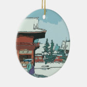 Japans afdrukken keramisch ornament (Rechts)