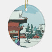 Japans afdrukken keramisch ornament (Links)