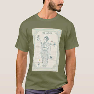 Japan's ancient capital and cute maiko. t-shirt