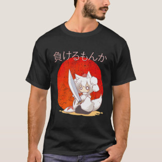 Japans Arctic Fox Chibi Kawaii Manga Anime Meisje T-shirt