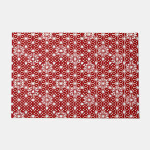 Japans Asanoha of Star Pattern, diep rood Deurmat