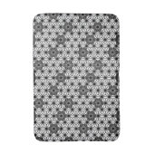 Japans Asanoha of Star Pattern, wit en zwart Badmat (Voorkant Verticaal)