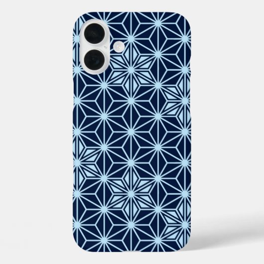 Japans Asanoha-patroon - indigoblauw Case-Mate iPhone Case (Achterkant)