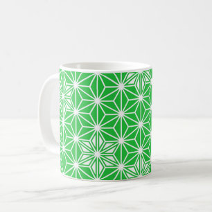 Japans Asanoha-patroon - jade groen Koffiemok