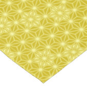 Japans Asanoha-patroon - mosterd goud Tafelkleed (Gekanteld)