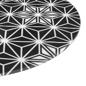 Japans Asanoha-patroon - zwart-wit Snijplank (Hoek)