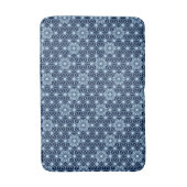 Japans Asanoha Pattern, Indigo and Light Blue Badmat (Voorkant Verticaal)