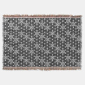 Japans Asanoha Pattern, zwart-wit Deken (Voorkant)