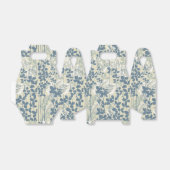 Japans Aziatisch Blauw Blad Bloem Bedankdoosjes (Uitgevouwen)