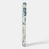 Japans Aziatisch Blauw Blad Bloem Case-Mate iPhone Case (Achterkant / Rechts)