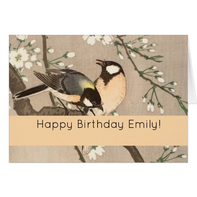 Japans-Aziatische vogel (Voorkant Horizontaal)