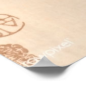 Japans-Aziatische vogel Poster (Hoek)