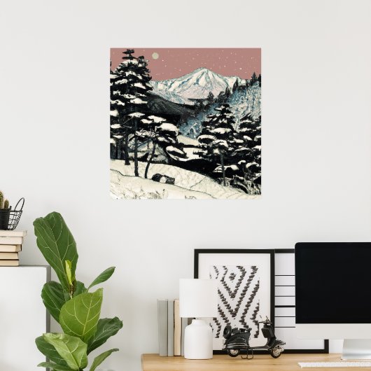 japans berglandschap poster (Thuiskantoor)