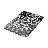 Japans bladeren afdrukken, zwart en wit badmat (Gekanteld)