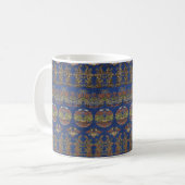 Japans Blauw Dragon Pattern Mok (Voorkant links)