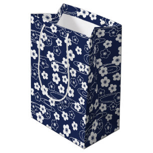 Japans Blauw Sakura Kersenbloesem Bloemen Medium Cadeauzakje