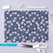 Japans Blauw Sakura Kersenbloesem Bloemen Tissuepapier (Craft)