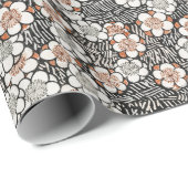 Japans bloempatroon cadeaupapier (Rol Hoek)