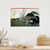 Japans Boerderij House Ukiyo-e Poster (Keuken)