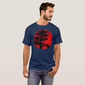 Japans bonsai boom Japanse traditie grafisch T-shirt (Voorkant volledig)