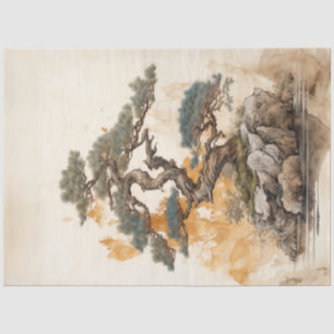 japans bonsai tree tissuepapier