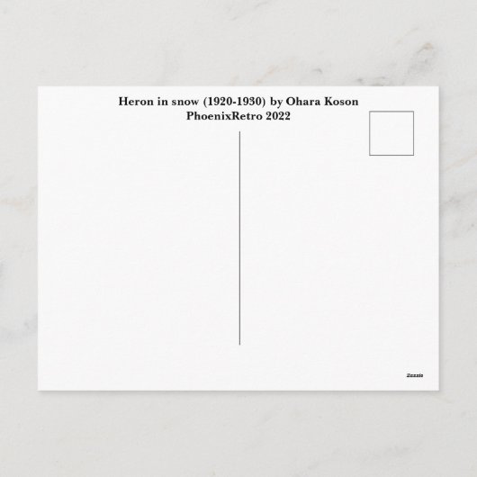 Japans briefkaart (Achterkant)