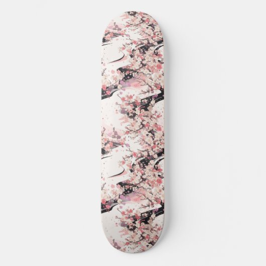 Japans Cherry Blossom Skateboard (Voorkant)