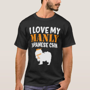 Japans Chin Canine Boy Dog Manly Gender onthulling T-shirt
