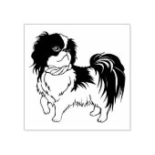 Japans Chin Hondenras Rubberstempel (Afrduk)