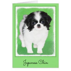 Japans Chin Puppy Painting - Oorspronkelijke honde