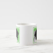 Japans Chin Puppy Painting - Oorspronkelijke honde Espresso Kop (Voorkant)