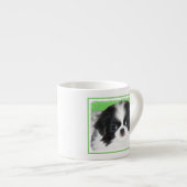 Japans Chin Puppy Painting - Oorspronkelijke honde Espresso Kop (Voorkant rechts)