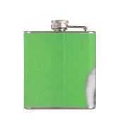 Japans Chin Puppy Painting - Oorspronkelijke honde Heupfles (Achterkant)