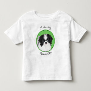 Japans Chin Puppy Painting - Oorspronkelijke honde Kinder Shirts