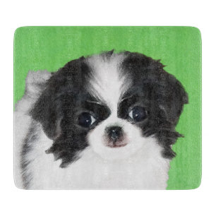 Japans Chin Puppy Painting - Oorspronkelijke honde Snijplank