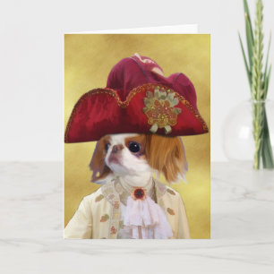 Japans Chin Wenskaart Adel Honden Gift Kaart