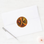 Japans / Chinees "vuur" Ronde Sticker (Envelop)