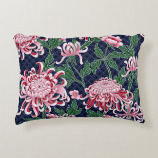 Japans chrysant pioenrozen  patroon accent kussen