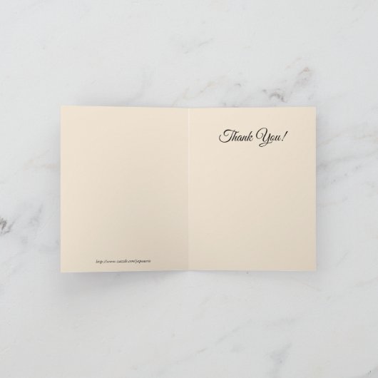 Japans Chrysanthemum. Goud en Sinaasappel Kaart (Binnen)