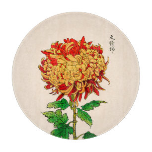 Japans Chrysanthemum. Mustard Gold Snijplank