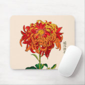  Japans Chrysanthemum. Rust en Sinaasappel Muismat (Met muis)