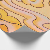 JAPANS CLOUD PATROON, verpakt in ORANJE papier (Hoek)