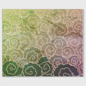 JAPANS CLOUD PATROON Wrapping Paper Cadeaupapier (Vlak)