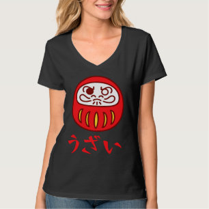 Japans Daruma Doll Uzai Good Luck Charm Zen Budd T-shirt