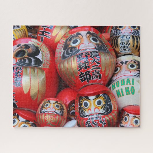 Japans Daruma Fortune Doll Legpuzzel (Horizontaal)