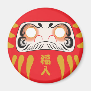 Japans daruma (geen ogen) magneet