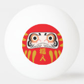 Japans Daruma (met ogen) Ping Pong Ball (Voorkant)