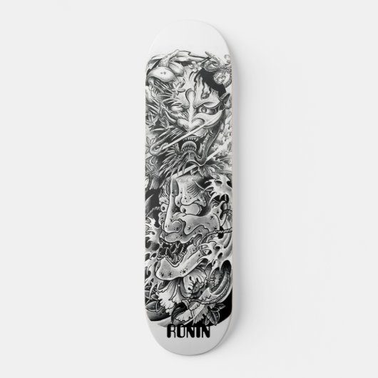 Japans demon Masker Samurai Sword Wave Skateboard (Voorkant)